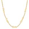 lorajewel Collane Personalizzate per Uomo con 1-5 Nome Argento Oro Nero Collana Gioielli Regalo per Uomini Papà Nonno Mariti Amici (Oro-5 Nome)