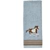 SKL Home by Saturday Knight Ltd. - Asciugamano, motivo cavallo country, colore: blu, piccolo