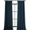 HPD Half Price Drapes Tende in finto lino italiano, lunghe 213 cm, oscuranti, per camera da letto e soggiorno, 127 x 213 cm, 1 pannello, blu sergenti
