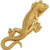 Kare Design Oggetto da parete Lizard, oro, 31x11cm | decorazione murale stile esotico, effetto arredante, individuale, facile manutenzione