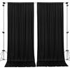 AK TRADING CO. Tende in poliestere con tasche per asta, 3 x 2,4 m, colore: nero