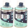 PEBEO - Pittura spray per tessuti 7A Spray - Tessuti naturali e sintetici - A base acqua - Senza solventi - Lavabile in lavatrice - Pittura su tessuto colore Verde pastello (Confezione da 2)