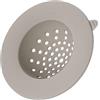 InterDesign Idesign Austin Lavandino Cucina, Filtro Lavello di Forma Rotonda in Silicone, Grigio, 10.9 X 3.6 Cm