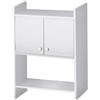 Scaffale Sopra Lavatrice da Appoggio Salvaspazio 65x79x26,5 cm in PVC Bianco