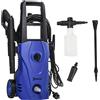 Idropulitrice ad Alta Pressione 1600W 35x28x65 cm con Ugello Regolabile e Kit Pulizia Blu e Nero