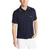 Nautica Polo da Uomo Classica a Maniche Corte con Colletto a Doppia Punta, Navy, S