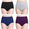 wirarpa Mutande Donna Culotte Vita Alta Slip Cotone Mutantina Elastiche Pantaloncini Post Parto Pacco da 4 Taglia XS
