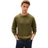 Tommy Hilfiger Uomo Pullover Seasonal Structure con Scollo Rotondo, Verde (Dark Artichoke), L
