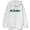 United Colors of Benetton Maglia C/CAPP. M/L 3J68C205K Felpa con Cappuccio, Bianco, 130 cm Bambino