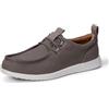 Amazon Essentials Mocassino in Tela Uomo, Grigio Bianco, 45 EU