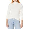 Amazon Essentials Dolcevita Leggero a Maniche Lunghe, Vestibilità Aderente Donna