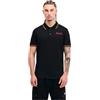 Lonsdale Polo da Uomo, vestibilità Normale, TURSDALE, Black/Oxblood/Yellow, L