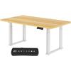 FLEXISPOT Scrivania Regolabile in Altezza 180 × 80 cm, Doppio Motore, 3 Memorie, Promemoria Antisedentarietà, Scrivania Ergonomica per Ufficio e Casa