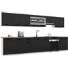 B BELINI GROUP Belini ITALIA 3 Mobile Cucina Completa Componibile 320cm Ebano | Cucina completa componibile, mobili pensili e bassi inclusi, montaggio facile