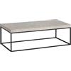 WOHNLING Tavolino 120x60x38 cm Sabbia Effetto Pietra Rettangolare | tavolino da soggiorno piano del tavolo libero, tavolino lounge beige grande