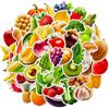 Housoutil Adesivi per creatività per Bambini 300 Fogli di Frutta e Verdura Superficie Liscia e Giochi Educativi Scrapbooking