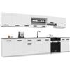 B BELINI GROUP Belini ITALIA 3 Mobile Cucina Completa Componibile 320cm Bianco Opaco | Cucina completa componibile, mobili pensili e bassi inclusi, montaggio facile