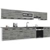 B BELINI GROUP Belini ITALIA 3 Mobile Cucina Completa Componibile 320cm Grigio Glamour | Cucina completa componibile, mobili pensili e bassi inclusi, montaggio facile
