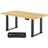 FLEXISPOT Scrivania Regolabile in Altezza 180 × 80 cm, Doppio Motore, 3 Memorie, Promemoria Antisedentarietà, Scrivania Ergonomica per Ufficio e Casa