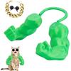 FIDWALL Set Costume Braccia Muscolose per Gatto con Occhiali e Catena Dorata, Divertente Costume Cosplay per Gatti, Accessori per Feste e Servizi Fotografici per Animali (Verde)