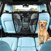 BYZESTY Cancelletto per cani auto, rete di sicurezza universale per cani, griglia di protezione per SUV, per sedile anteriore, sedile posteriore, barriera di protezione per cani, nero, 69 x 57 cm