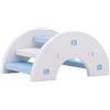 generic Ponte ad arco per criceti, colorato, in legno, da masticare per piccoli animali, accessori per gabbia, blu