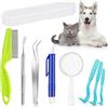 FePen Pinza per Zecche 8 in 1 con Astuccio, Zecche Cane Pinze, Pinza per Zecche x Umani, Pinzette per Zecche di Cani, Gatti e Esseri Umani