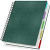 Yarotm Blocco Note A4-240 Pagine Taccuino con Spirale A4 21x28.5cm - 100g/m² Piccoli a Quadretti 5mm Block Notes Copertina Rigida Verde Scuro - Notebook con Divisori per Scrivere e Disegnare