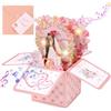 AXFEE Biglietto Pop-up per Matrimonio, con Musica e Luce Pop Up 3D