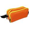 STARPLAST ASTUCCIO - 3 cerniere, 3 scomparti, grande capacità, multiuso, per uso scolastico, lavoro, università - ARANCIA PASTELLO