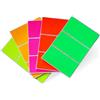 Royal Green Etichette Adesive Rettangolari 100mm x 50mm (10cm x 5cm) 5 Colori Fluorescenti Assortiti - Confezione da 30 Pezzi