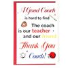 Penitue Biglietto Grazie Allenatore per Uomo & Donna, Regalo Pensione Coach Baseball con Busta per Apprezzamento Allenatore