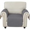 Ystyle Copridivano 1 Posto Con Braccioli, Natalizio Copri Divano Impermeabile Senza Schienale, Copripoltrona Invernale, Copridivani Antigraffio Per Animali Sofa Cover Antimacchia, Grigio Chiaro