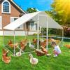 Peviasot Pollaio per esterni, 3x2x2m con serradura di sicurezza e telone colorato in PE impermeabile, facile da pulire, recinto per polli, gabbia per uccelli, piccoli animali e piante