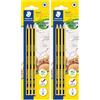 STAEDTLER Noris Pencil 120-1BK3DA B 3-Piece Blister Pack (Confezione da 2)
