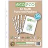 eco-eco Eco109 - Fogli di protezione in polietilene trasparente, formato A5, 100% riciclati, 45 micron (confezione da 100)