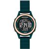 Skechers Fairhaven - Orologio digitale da donna, in silicone, colore: Verde (Modello: SR6349)