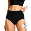 Jayloa Costume da bagno mestruale a tenuta stagna bikini da nuoto per ragazze adolescenti donne, nero, S