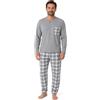 Leedya Pigiama Uomo Lungo in Cotone Jersey 100% Pettinato - Stile e Comfort in Ogni Dettaglio - Pigiama Leggero per Le Notti Estive - Polsini No Stress