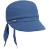 Seeberger Bandana con Visiera Uni Jersey Donna - da Sole Primavera/Estate Estate - Taglia Unica Blu