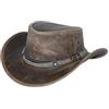 Black Jungle Aramac cappello da cowboy in pelle, australiano, Carbone, XS
