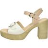 Nero Giardini E617013D Sandali Donna in Pelle - Bianco 38 EU