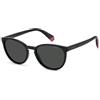 Polaroid Kids PLD 8047/S 20482280749M9 Cat Eye/Butterfly Shape Polarized Sunglasses for Unisex Baby, 49 mm Lens Size, Black/Grey