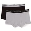 Emporio Armani Uomo 2-Pack-Boxer Essential Core Logoband Boxer, Nero Grigio, XXL