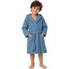 Dorian Home - Accappatoio Bambino Bambina in Microfibra Anallergico, Morbido, Leggero Salvaspazio Assorbente, Rapida Asciugatura con Cappuccio, Tasche, Cintura a Passanti e Gancio, Lavabile (no Stiro)