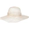 Seeberger Cappello di Paglia Sinamay Wavy Brim Donna - da Sole Occasione con Nastro in Grosgrain Primavera/Estate Estate - Taglia Unica Bianco Crema