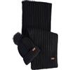 Barbour Set sciarpa e cappello donna 2MLGS0053 NERO