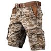 Generico Pantaloncini Cargo Uomo Tattici Militari Bermuda Mimetici con Tasconi Laterali, Pantaloni Corti in Cotone Resistente per Outdoor, Trekking e Softair, Design Digital Camo, Taglio Regolare