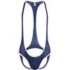 QiaTi Perizoma da Uomo Tanga Canotta Bodysuit Stretch Wrestling Canotta Jumpsuit Intimo a Corpo Intero G-String, L
