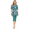 TaissBocco Rash Guard da Donna Costume da Bagno Modesto per Ragazze Manica Corta Bikini Costumi da Bagno da Surf Burkini
